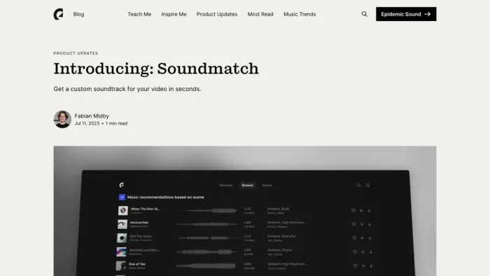 Epidemic Sound Epidemic Sound