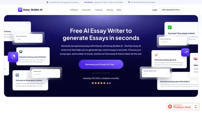 Essay Builder AI Essay Builder AI