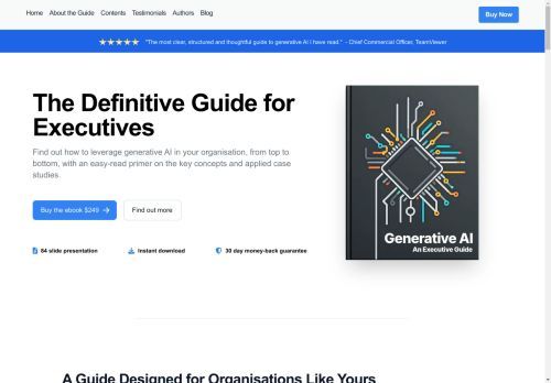 Generative AI: An Executive Guide Generative AI: An Executive Guide