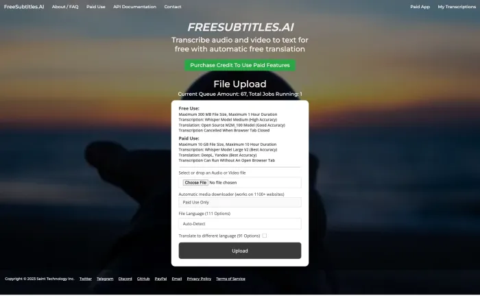 Free Subtitles AI Free Subtitles AI