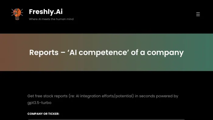 Freshly.ai Freshly.ai