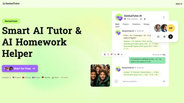 GeniusTutor ai GeniusTutor ai