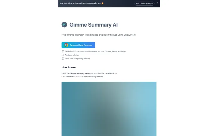 Gimme Summary AI Gimme Summary AI