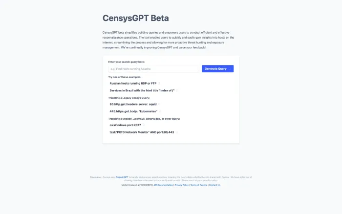 Censys GPT Beta Censys GPT Beta