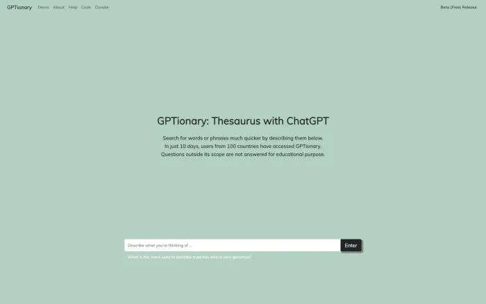 GPTionary GPTionary
