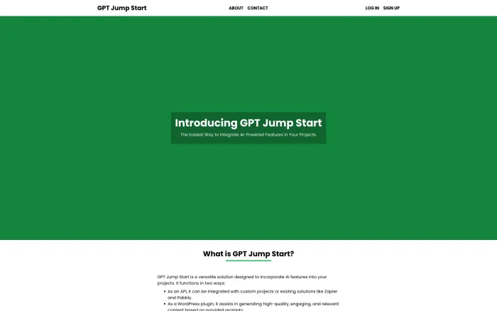 GPT Jump Start GPT Jump Start