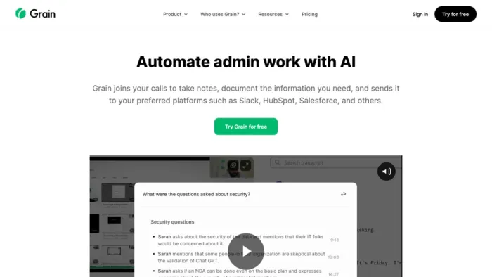 Grain AI Grain AI