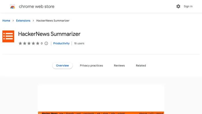HackerNews Summarizer HackerNews Summarizer