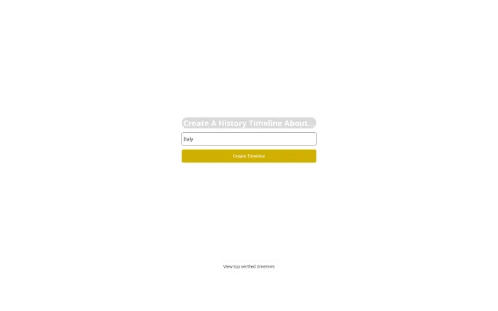History Timelines History Timelines