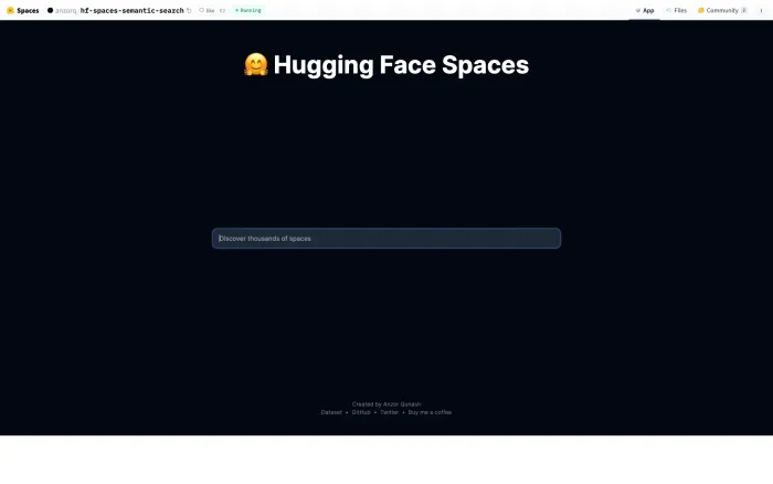 Huggingface Spaces Semantic Search Huggingface Spaces Semantic Search