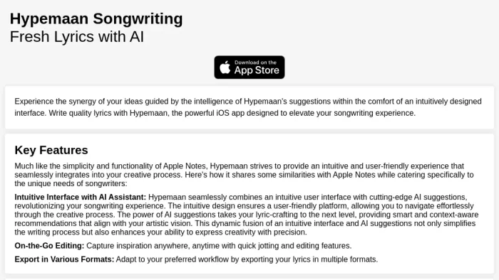 Hypemaan Songwriting Hypemaan Songwriting