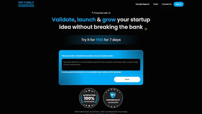 Informly Idea Validator Informly Idea Validator