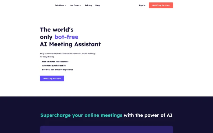 Krisp AI Meeting Assistant Krisp AI Meeting Assistant