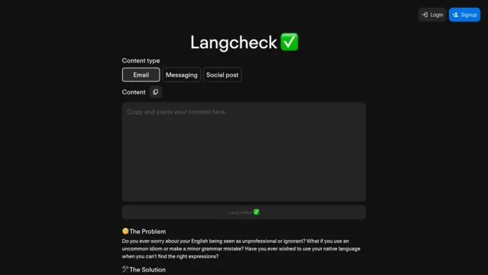 Langcheck Langcheck