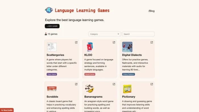 Language Learning Games Language Learning Games