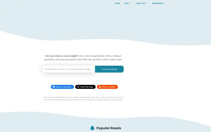 Recipes By AI Recipes By AI