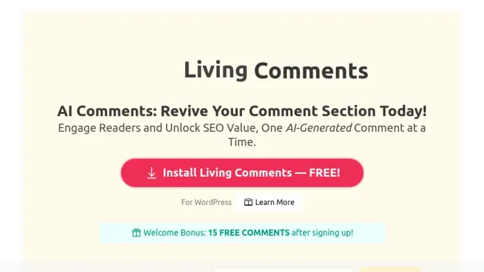 Living Comments - Wordpress Living Comments - Wordpress