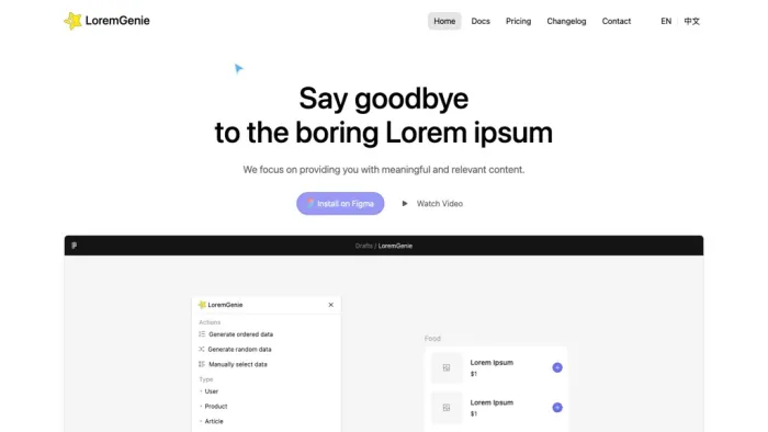 LoremGenie for Figma LoremGenie for Figma