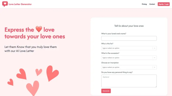 Love Letter Generator Love Letter Generator