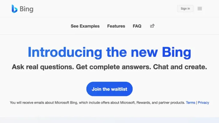 Microsoft Bing Microsoft Bing