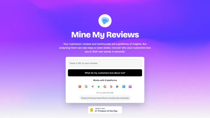 Mine My Reviews Mine My Reviews