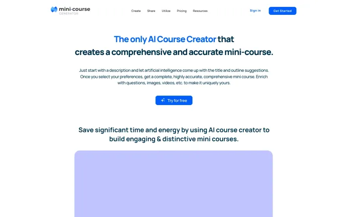 AI Course Creator AI Course Creator