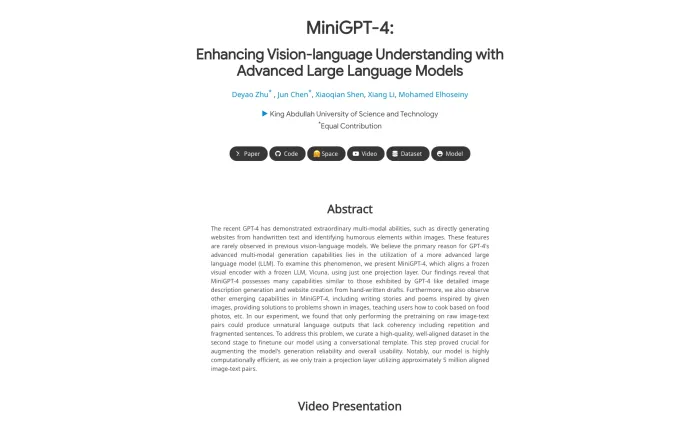 Minigpt-4 Minigpt-4