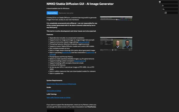 NMKD Stable Diffusion NMKD Stable Diffusion