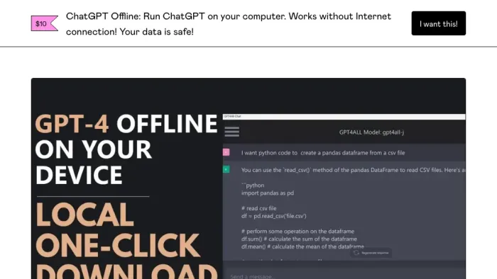 Offline ChatGPT Offline ChatGPT