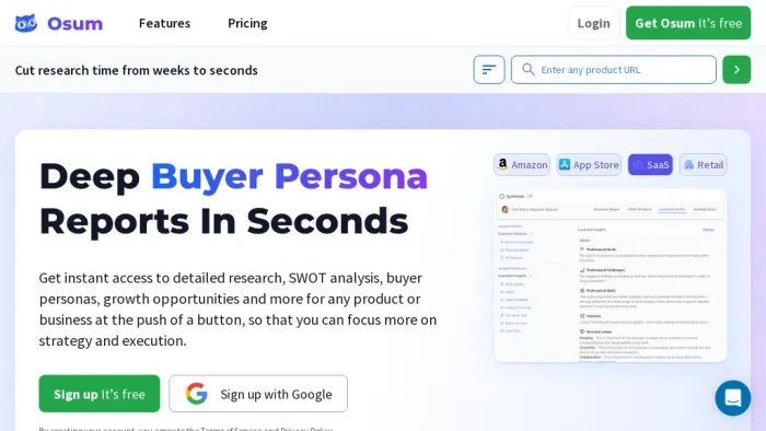 Osum - Market Research Osum - Market Research