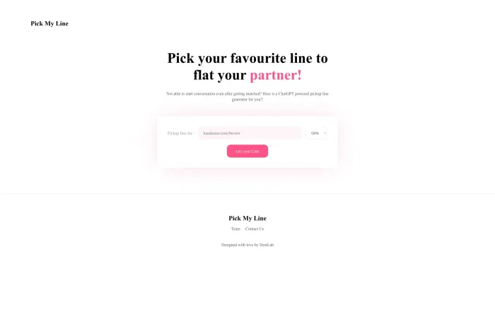PickMyLine PickMyLine