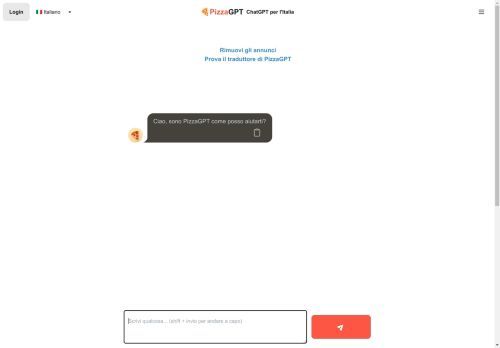 PizzaGPT - ChatGPT for Italy PizzaGPT - ChatGPT for Italy