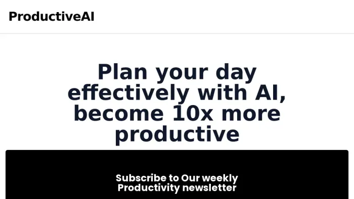 Plan My Day AI Plan My Day AI