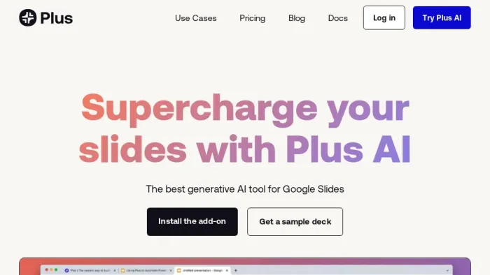 Plus AI for Google Slides Plus AI for Google Slides