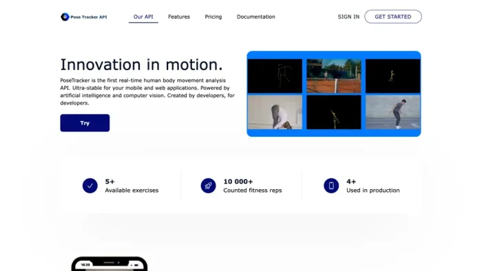 PoseTracker API PoseTracker API