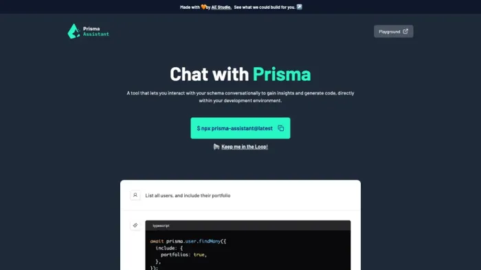 Prisma Assistant Prisma Assistant