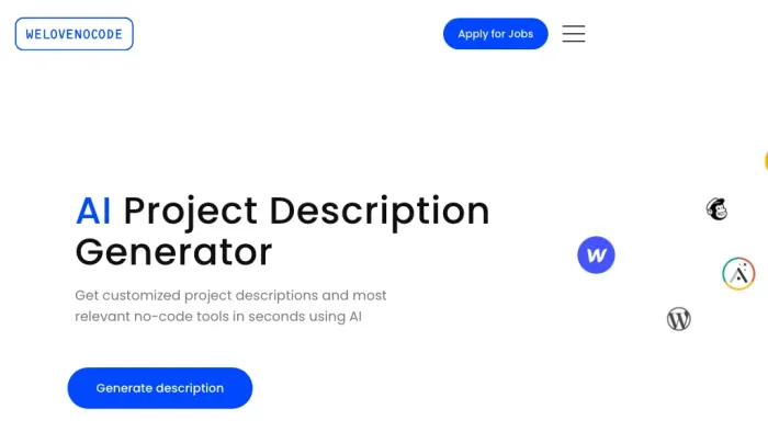 Project Description Generator Project Description Generator