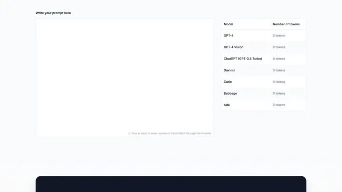 Prompt Token Counter Prompt Token Counter