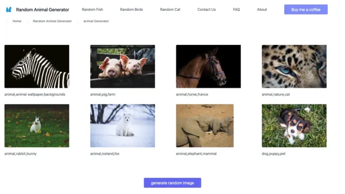 random animal generator random animal generator