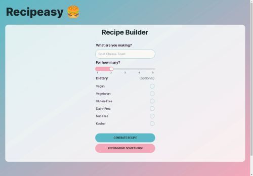 Recipeasy Recipeasy