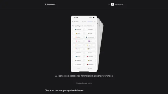 RecoFeed RecoFeed