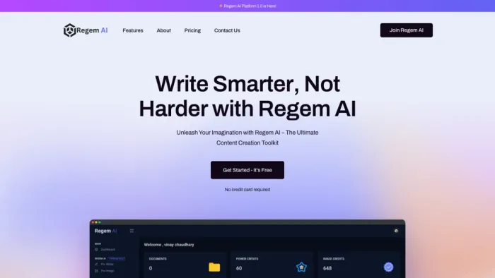 Regem AI Platform Regem AI Platform