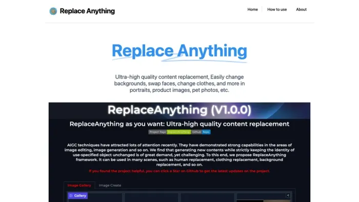 Replace Anything Replace Anything