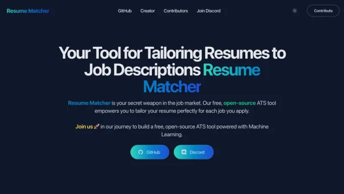 Resume Matcher Resume Matcher