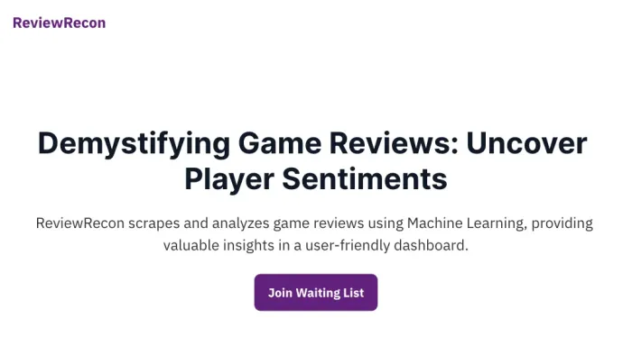 ReviewRecon ReviewRecon