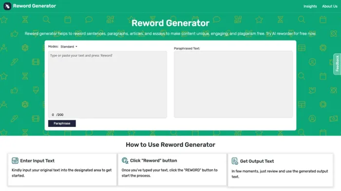 Reword Generator Reword Generator