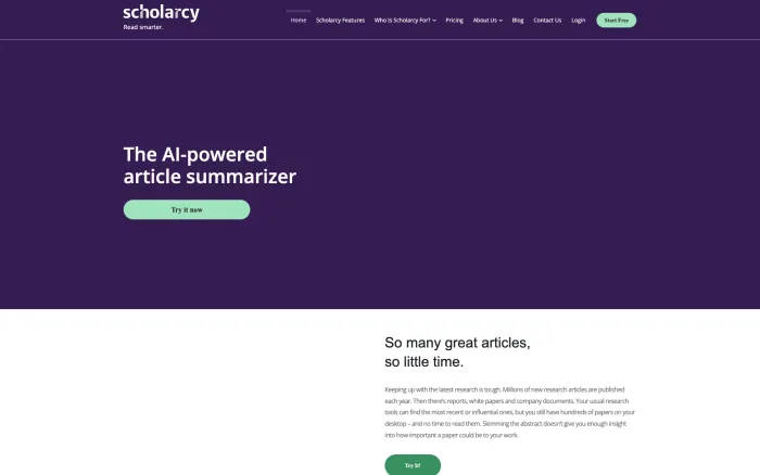 Scholarcy Scholarcy