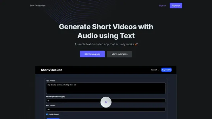 ShortVideoGen ShortVideoGen