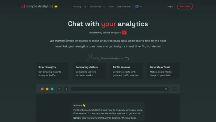 Simple Analytics AI Simple Analytics AI