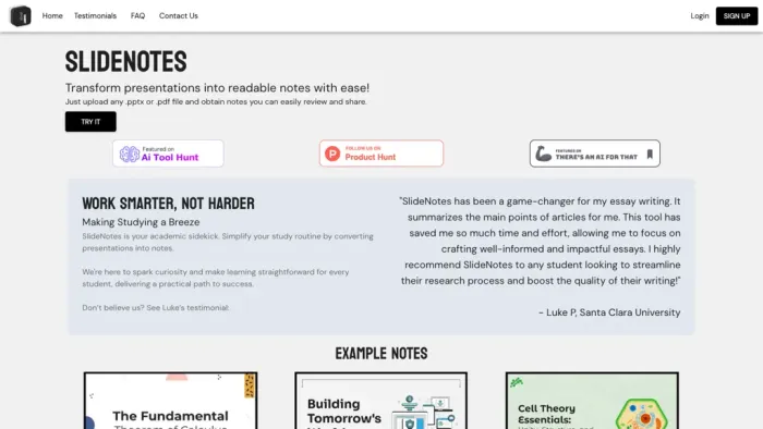 SlideNotes SlideNotes